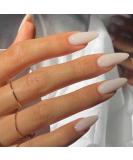 Almond Press on French Nails - Full Cover Acrylic Fake Nails for Women & Girls | 24PCS Color 11 - Buy Online on GoSupps.com