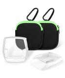 Clopae 2-Pack E-Bike Display Protection Cover for Bosch Intuvia | Transparent Protective Shell Against Stones & Water | Essential E-Bike Accessories - Green - Buy Online on GoSupps.com