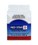 Red Star Active Dry Yeast 2 lb Value Size - 1 Pack - Buy Online on GoSupps.com