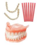 DIY Denture Fake Teeth - Temporary Top & Bottom Teeth for All Situations | Easy & Convenient - Buy Online on GoSupps.com