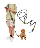 Hands-Free Dog Leash for Large Dogs - 220cm Reflective Crossbody Leash for Jogging & Running - Perfect for Medium & Small Dogs - Black - Buy Online on GoSupps.com