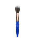 Bdellium Tools Golden Triangle 985 Duo Fibre Powder Makeup Brush - Vegan Soft Synthetic Fiber for Lightweight Application - Blue 1pc - Buy Online on GoSupps.com
