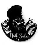 Instant Karma Clocks - Elegant Wall Clock for Nail & Beauty Salons | Model 02 Black - Ideal for Manicure & Makeup Businesses - Buy Online on GoSupps.com