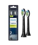 Philips Sonicare Genuine W DiamondClean Toothbrush Heads 2 Brush Heads Black HX6062/95 - Buy Online on GoSupps.com