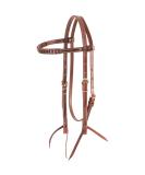 Martin Saddlery Browband Headstall with Blood Knots - Chocolate | Premium Quality - Buy Online on GoSupps.com