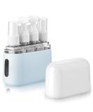 Madenia Travel Bottles Set - 50ml Clear Air Travel Containers for Cosmetics - 4 pcs Liquid Storage with Labels & Box - Perfect for International Travel - Buy Online on GoSupps.com