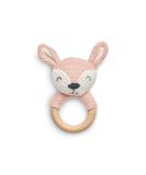 Jollin Baby Deer BeiÃring - Pale Pink Wooden Rattle & Teething Toy - Eco-Friendly Cotton - Perfect Baby Gift - International Shipping - Buy Online on GoSupps.com