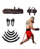 YNXing Boxing Resistance Bands - 200 lbs Strength Training Set for Football Basketball Volleyball Taekwondo & Muay Thai Fitness - Black - Buy Online on GoSupps.com