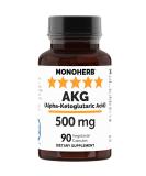 Alpha-Ketoglutaric Acid 500 mg - 90 Vegetarian Capsules | Premium AKG Supplement for Energy & Recovery - Fast International Shipping - Buy Online on GoSupps.com