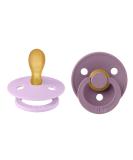 BIBS COLOUR SIMMENTRICAL SCHNELLER 2 SPACK BPA-Free Dummy-Schnuller symmetrical nipple.Natural rubber/latex made in Denmark size 2 (6-18 months) Violet Sky/Mauve 6-18 months (2-pack) Violet Sky/Mauve - Buy Online on GoSupps.com