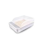 Tfwadmx Small Pet Toilet & Litter Box for Rabbit, Guinea Pig, Ferret - Corner Potty Trainer Pan - M Size (16.4 x 11 x 6.7 in) - Buy Online on GoSupps.com