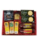 Wisconsin's Best Cheese Company Deluxe Gift Basket - 100% Wisconsin Cheese, Sausage, Crackers, Pretzels, Mustard - Perfect for Entertaining, Christmas & Holiday Gift - Buy Online on GoSupps.com