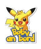 Baby On Board Sticker - Pika 13x18cm Easy Stick Vinyl Car Decal | Colorful Baby Safety Sign for Cars - Buy Online on GoSupps.com