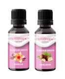 Buy Sugar-Free Flavor Drops Set - Vanilla & Hazelnut 30ml | Vegan & Calorie-Free Sweetener for Yogurt Porridge Quark | Hello Shape 2 Pack - Buy Online on GoSupps.com