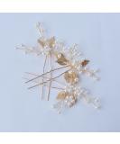 Beusoulover Gold Hair Pins Set - Bridal Hair Accessories for Wedding, Bridesmaid, Flower Girl - Rhinestone Pearl Hair Vine Set - 3 Pieces - Buy Online on GoSupps.com