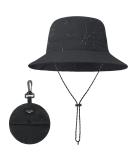 Zando Waterproof Bucket Hat for Men and Women - Packable Outdoor Fishing and Hiking Sun Hat with UV Protection, Black - Buy Online on GoSupps.com