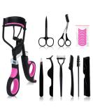 SITAKE 19 Pcs Eyelash Curlers Kit - Professional Makeup Accessories for Women & Girls | Includes Lash Curler Comb Brush & Silicone Refills - International Shipping Available - Buy Online on GoSupps.com