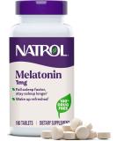 Natrol Melatonin Tablets 1mg 180 Count - Fall Asleep Faster, Stay Asleep Longer, Strengthen Immune System - 100% Vegetarian - Buy Online on GoSupps.com