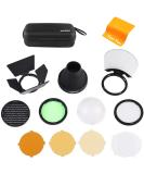 Godox AK-R1 Round Flash Head Accessories Kit for V1 Speedlight - Compatible with AD200 AD200pro Pocket Flash - Buy Online on GoSupps.com