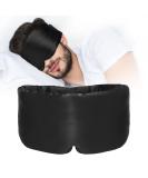 ATREEEBAG Silk Sleep Mask - 100% Skin-Friendly Eye Mask for Men & Women Adjustable Velcro Perfect for Home & Travel (Deep Black) - Buy Online on GoSupps.com