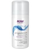 NOW Solutions, Natural Progesterone, Balancing Skin Cream, 20 mg of Natural Progesterone Per Pump, Unscented, 3-Ounce - Buy Online on GoSupps.com