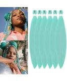 YDDM 20 Inch PRE Stretched Braiding Hair Extensions - 6 Packs Jumbo Braids Mint Color | Art Hair for Braids - Buy Online on GoSupps.com