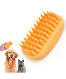 Silicone Dog Grooming Brush | Pet Shampoo Bath Brush | Anti-Skid & Soothing Massage | Rubber Comb | Bath Dog Brush - Buy Online on GoSupps.com