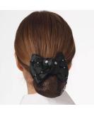 Ovation Premium Show Bow Black Gem Floral - Elegant Equestrian Hair Accessory - Buy Online on GoSupps.com