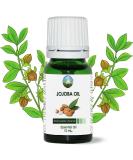 Organic Jojoba Oil - 100% Pure & Natural for Hair, Face, Body, Beard, Nails & Growth - Moisturizing Cold Pressed Oil - Vegan - 10ml - Buy Online on GoSupps.com