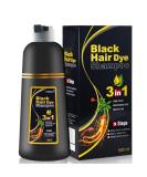 Autumege Black Instant Hair Color Shampoo - 3-in-1 Easy Hair Dye for Men & Women - 100% Grey Coverage - Herbal Formula - Fast Coloring Results (Black) - Buy Online on GoSupps.com