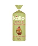 Kallo Apple & Cinnamon Wholegrain Rice & Corn Cakes 127 g - Buy Online on GoSupps.com