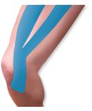 Kinesiology Tape Synthetic Y Strips - Blue | Premium Muscle Support for Pain Relief & Recovery - Buy Online on GoSupps.com