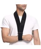 supregear Arm Sling  Adjustable Collar and Cuff Sling Immobilizer Lightweight Neck Support Simple Arm Sling Breathable Medical Shoulder Support for Men Women  One Size Fits All  Black - Buy Online on GoSupps.com