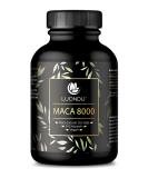 Maca 8000 Gold High-Dose Capsules - 240 Vegan Capsules | 24 000mg Daily Dose | Pure 20:1 Maca Root Extract - No Additives - Buy Online on GoSupps.com