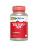Solaray Red Yeast Rice 120 VegCaps - Heart & Cardio Support, Non-Irradiated, Citrinin-Free - Buy Online on GoSupps.com