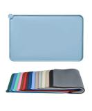 Audwud Silicone Waterproof Pet Feeding Mat - Anti-Slip Dog & Cat Bowl Mat 47x30 cm - Slate Color - Buy Online on GoSupps.com