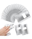 G2PLUS Gel Nail Remover Foils - 100PCS Nail Foil Removal Wraps - Silver - Buy Online on GoSupps.com