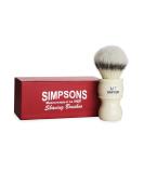 Buy Alexander Simpson M7 Synthetic Hair Brush - Faux Platinum Shaving Brush (Ivory) | International Shipping Available - Buy Online on GoSupps.com