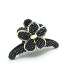 Meilliwish Flower Lace Hair Clip Claw for Women & Girls - Elegant Black Accessory (1 Piece) - Buy Online on GoSupps.com