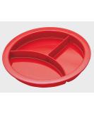 Adult Divided Portion Plate - Red Sectioned Eating Aid - Buy Online on GoSupps.com