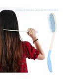 High-Quality Long Handle Hairbrush for Seniors | Durable Plastic Long Comb | Ideal for Upper Extremity Comfort - Buy Online on GoSupps.com