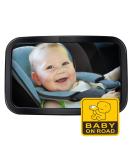 Shop Ansta Baby Car Mirror - 100% Break-Proof 360 Adjustable Wide Angle Back Seat Rear View Mirror for Safe Travel - Buy Online on GoSupps.com