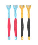 Dog Toothbrush Cat Teeth Cleaning Toothbrush Triple Head Pet Dog Toothbrush Teeth Care Dog Cat Cleaning Mouth Health Supplies Yellow+blue - Buy Online on GoSupps.com