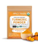 SPICE TRAIN, Organic Turmeric Powder (397g/14oz) Made from Turmeric Root | Lab Tested for Purity, 100% Raw Turmeric Powdered Organic from India | Curcumin, Antioxidant & Anti-inflammatory High Curmumin Turmeric Powder - Buy Online on GoSupps.com