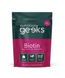 1 Year Supply Biotin Hair Growth Supplement - High Strength 10,000mcg Tablets for Hair, Skin, & Nails - 365 Vegan Capsules - UK Made - Buy Online on GoSupps.com