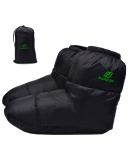 RANDDER Down Booties - Ultralight Warm Socks for Camp Backpacking - Cozy Sleeping Bag Slippers for Men & Women - Black Large - Buy Online on GoSupps.com