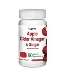 Apple Cider Vinegar Gummies with The Mother + Ginger by YumVs | Non GMO Vegetarian Supplement for Women & Men | Heart Health and Digestive Support | Natural Apple Flavor Chewables - 60 Count - Buy Online on GoSupps.com