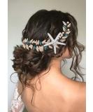 Brishow Starfish Bride Wedding Hair Vine - Shell Bridal Headpiece for Beach Wedding - Women and Girls Hair Accessories - Buy Online on GoSupps.com