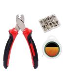Croch Clamp Sleeves Set - 300 Fishing Pliers Crimp Sleeves in 7 Sizes | Durable Red Fishing Accessories - Buy Online on GoSupps.com