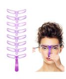 Amariver Eyebrow Stencils Kit - 8 Reusable Styles with Handle and Strap - Buy Online on GoSupps.com